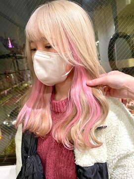 ポプルス(popls) 推しカラー/インナーカラー/イヤリングカラー/インナーピンク