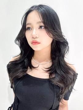 ノエシキカ(noe sikika) レイヤーカット韓国シルバーブラック20代30代