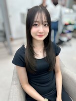 レビジュヘアー(LEVIJU HAIR)&nbsp;デザインカラー/レイヤーカット/ウェットヘア/オリーブベージュ