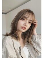 ラナ 新宿(lana)&nbsp;ミディアムレイヤー/顔まわり/前髪/【lana hair 新宿】