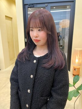 スニュウ(snuw) 【snuw_ayano】ラベンダーカラー/レイヤーカット/セミロング