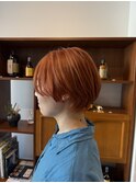 ショートカット+オレンジカラー