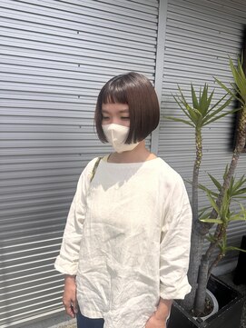 ラブヘアーグリーン(LOVEHAIRGREeN) オン眉きりっぱなしミニボブ