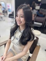 ハピネス 梅田茶屋町店(HAPPINESS)&nbsp;韓国ヘア/レイヤー/顔周りカット/ブリーチなし/グレージュ