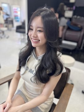 ハピネス 梅田茶屋町店(HAPPINESS) 韓国ヘア/レイヤー/顔周りカット/ブリーチなし/グレージュ