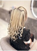 ハーフツイン【クランソア】ヘアメ/ヘアセット/心斎橋