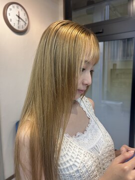 フラット ユメノ(FLAT-ユメノ) ストレートパーマ×ブリーチ