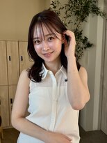 トリッカ 銀座(tricca)&nbsp;ミディアムレイヤー/シースルーバング/透明感カラー