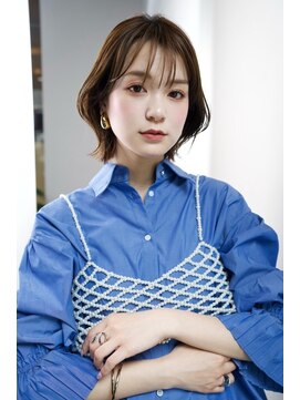 クィーンズガーデンバイケーツーギンザ(QUEEN’S GARDEN by K two GINZA) シルクレイヤーカット*くびれボブ*外ハネ*30代40代50代