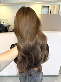 ブリーチなしミルクブラウン
