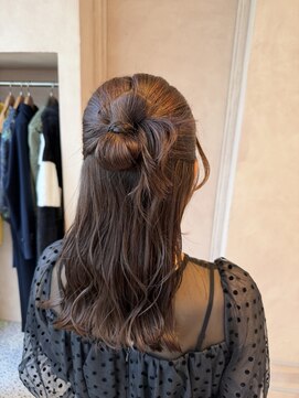 オン キャナルシティ博多前店(on) 【中里恵梨】ヘアセット/ハーフアップ/カチモリ/お呼ばれヘア