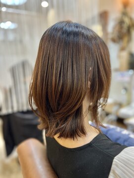 クオリア(QUALIA) 大人可愛いひし形レイヤー×外ハネボブ/30代４０代髪質改善 柏