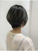 大人可愛い30代40代50代小顔マッシュショート丸みショート