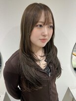 ラミエバイメルト 下北沢(lamie by melt)&nbsp;オリーブベージュ レイヤーカット 顔まわりレイヤー 韓国ヘア