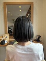 ワンドロップ(One Drop)&nbsp;ブリーチ1回で作る◎大人可愛いアンブレラカラー×ミニボブ