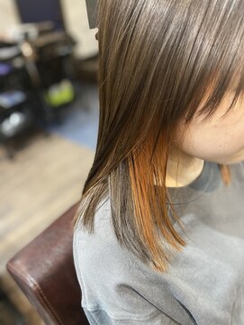 リュクレア(Luclea) インナーカラー☆オレンジ