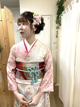 ロカット サロン(Roquat Salon) 振袖着付けとヘアセット【ヘアセット/立川/成人式着付け/浴衣】