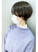 《knit銀座》大人黒髪20代30代40代ショートボブ丸み前下がり