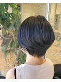 ブルーブラック/マッシュヘアー/30代/40代/50代/60代