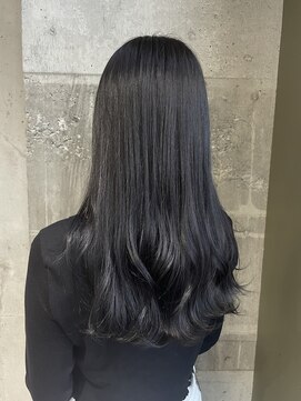 ガルボヘアー 名古屋栄店(garbo hair) #ガルボ#ハイトーン#ブルーブラック#ブリーチ#透明感#10代#20代
