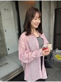ミディアムレイヤー×チョコレートベージュ