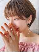 ひし形ショート/サイドバング/ニュアンスカラー ROMMY.本厚木