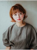 キュートな外ハネショートボブ20代/30代/40代/ハレマチ通り
