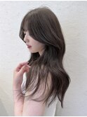 韓国くびれロング レイヤーオルチャン小顔前髪 艶髪 髪質改善