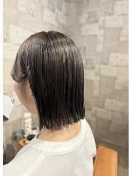 ヘアサロン アプリ(hair salon APPLI) 透明感グレージュ♪お洒落ぱつっとボブスタイル♪