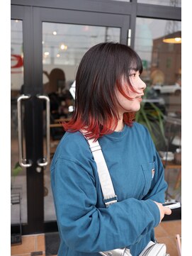 シキ(SHIKI) blood orange/オレンジ/裾カラー/グラデーション