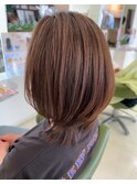 大人のナチュラルレイヤーボブ