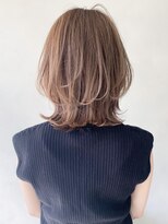 艶感小顔カットこなれヘアアプリコットオレンジ#263f0629