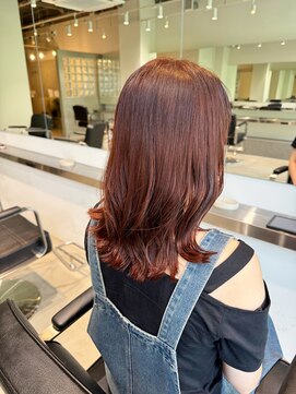 イマ 名駅店(ima) ブリーチ無しオレンジブラウン