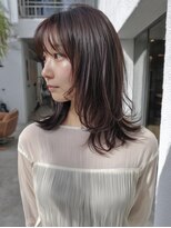 テーラヘアー 稲毛店(TELA HAIR)&nbsp;レイヤーカット×ピンクブラウン