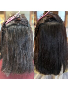 40代髪質改善ストレート/広島/西区/横川/縮毛矯正/白髪染め