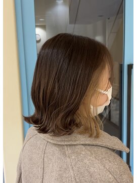 シアン 栄店(CYAN.) ナチュラルイヤリングカラーで大人かわいいベージュカラー