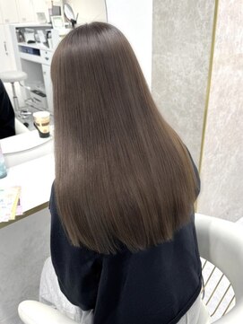 ワンズ リー 上大岡店(One's ly) イメチェンピンクベージュ アンブレラカラー前髪