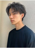 小倉/刈り上げセンターパート/波巻きツイストスパイラル