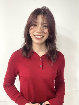 ココロヘアーリリク(Cocolo hair LILIC) ミディアムパーマ/ラベンダーピンク