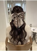 ハーフアップ/お呼ばれヘアセット