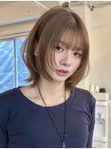 韓国風/レイヤー/前髪カット/オリーブ/透明感/ハッシュカット