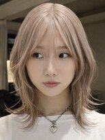 シキ(SIKI)&nbsp;ブリーチハイライト髪質改善ダブルカラーレイヤーカット