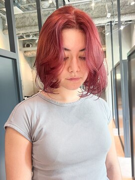 アルバム 銀座(ALBUM GINZA) ピンクヘアー透明感カラー小顔ピンクグレープフルーツ_F30351