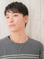 モッズヘア メン 上尾東口店(mod's hair men)&nbsp;20代30代斜めバングダークアッシュ七三ビジカジショートa上尾