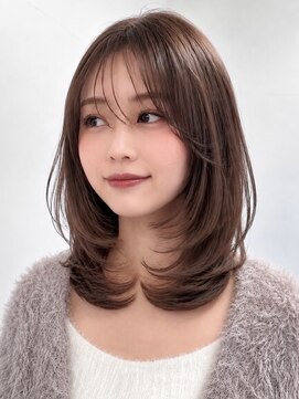 アビー(ABBEY3) ミディアムレイヤーカットハッシュカットシャギーカット髪質改善