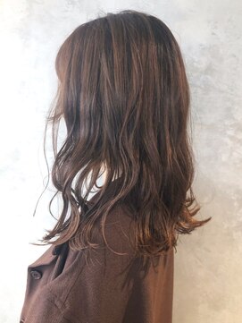 アイティー バイ アルバム 浦和店(IT by ALBUM) オレンジブラウン_ウェーブパーマフォギーベージュ_ba246661