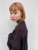 ヘアサロンエム 渋谷店(HAIR SALON M) スリークボブ×オレンジ