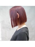 【GEEKS渋谷】ピンクベージュ/前下がりボブ/20代30代/イメチェン