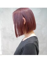 ギークス(GEEKS)&nbsp;【GEEKS渋谷】ピンクベージュ/前下がりボブ/20代30代/イメチェン