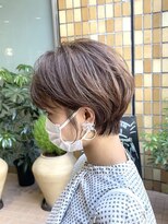 ラボー ノースプラザ店(LA'BO)&nbsp;【LA'BO三浦】ふんわりショート×ベージュピンクハイライト